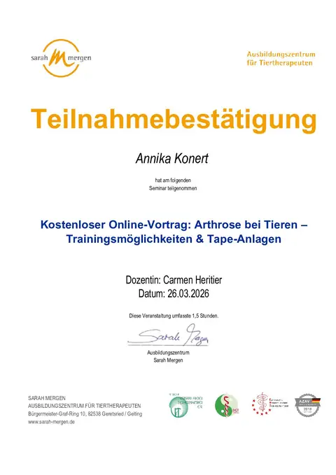 Fortbildung Arthrose beim Hund