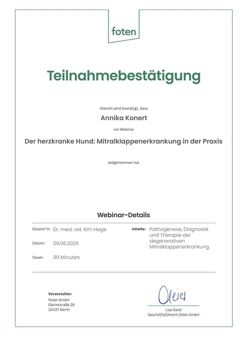 Der herzkranke Hund: Mitralklappenerkrankung in der Praxis