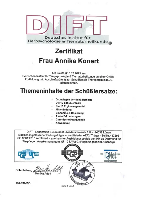 Fortbildung Schüssler-Salze