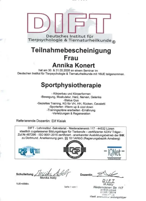 Fortbildung Sportphysiotherapie