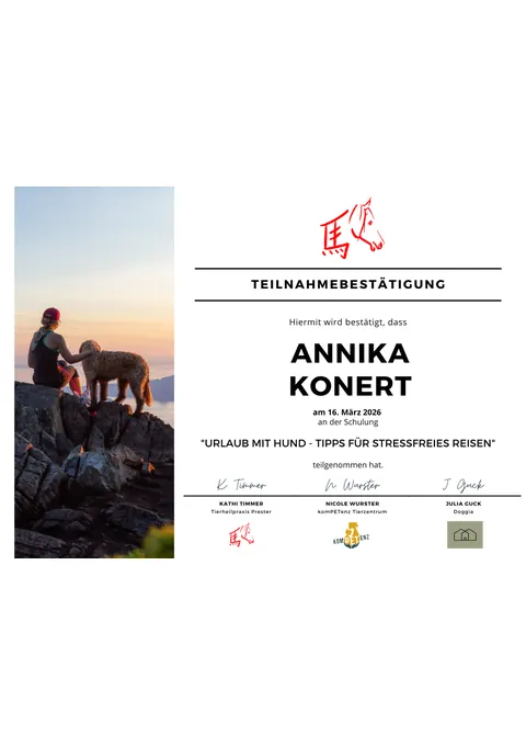 Fortbildung Urlaub mit Hund